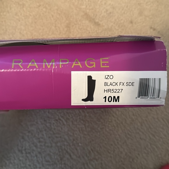 Rampage Izo Faux Suede Boots Size 10 Color Black - Picture 13 of 13